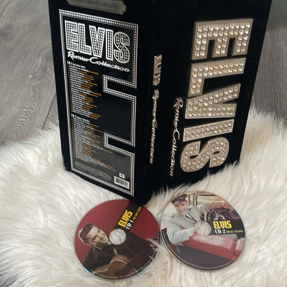 Elvis Presley, 2 CD, Remix Collection, #03481 In Velvet rhinestones case